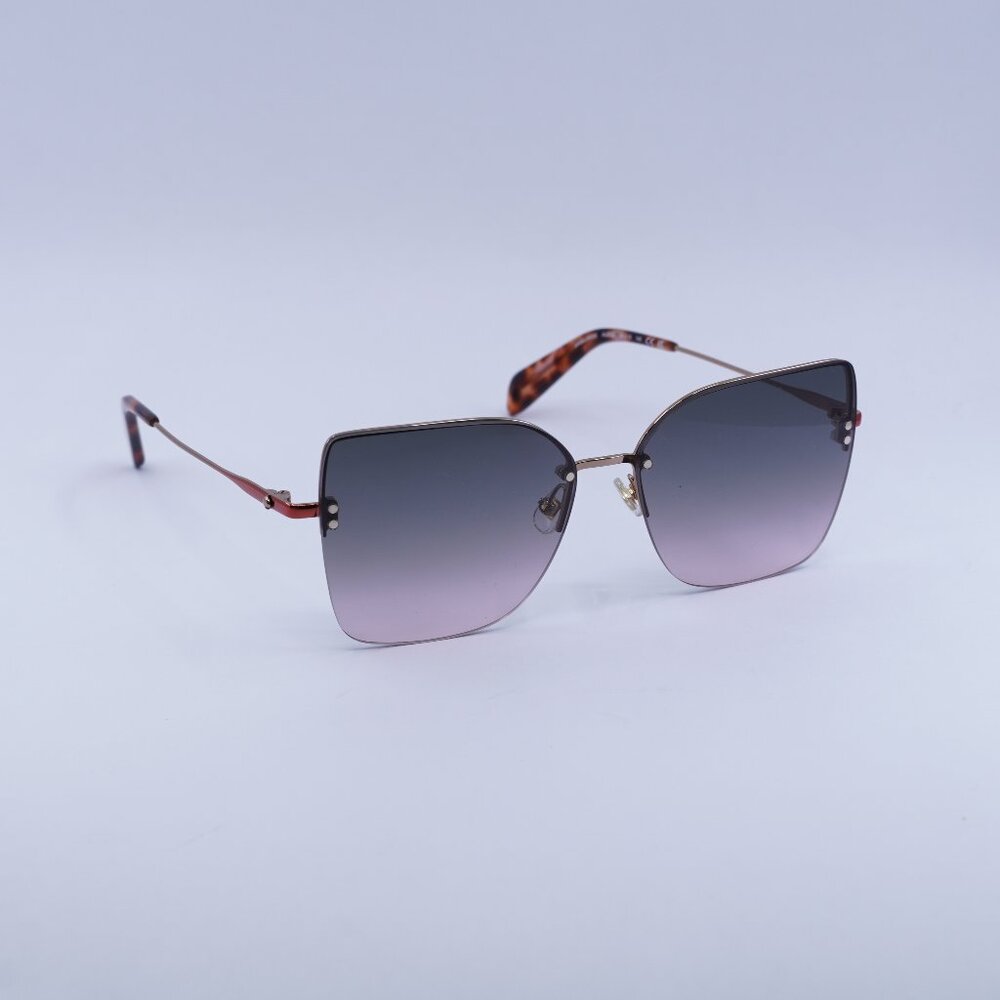 Kate Spade ARIELLA/G/S 0AU2 UQ Sunglasses Gold Butterfly Frame, Burgundy Lenses